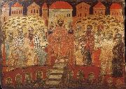 The Council of Nicaea i,Melkite icon from the 17 century